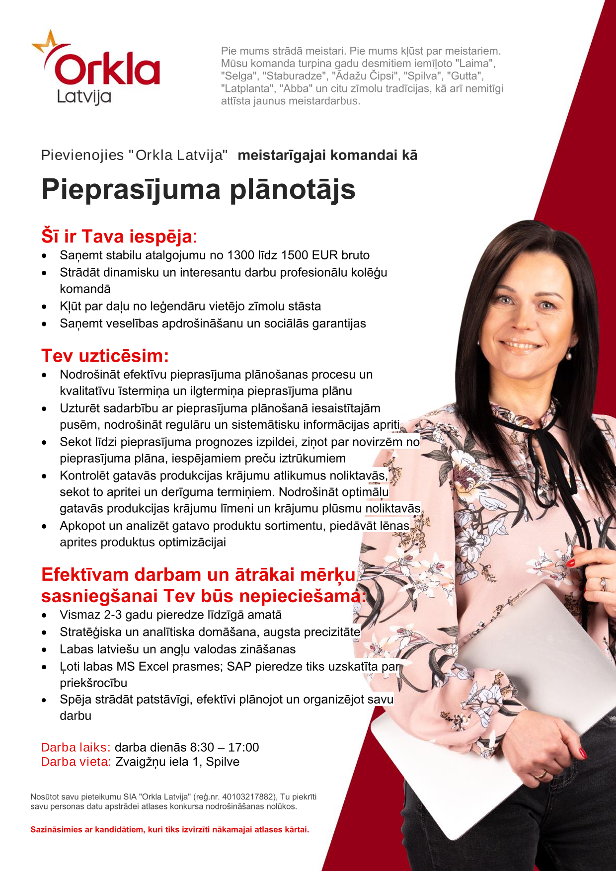 Vakance - Pieprasījuma plānotājs, Rīga, Rīgas rajons, Orkla Latvija SIA ...